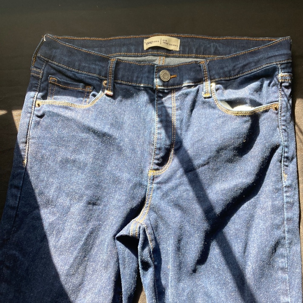 Gap skinny blue jeans